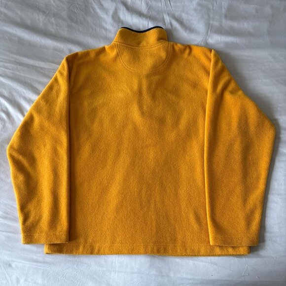 GAP Yellow Quarter Zip Fleece Sweater with Zip Chest Pocket. Size XL. - Picture 2 of 5